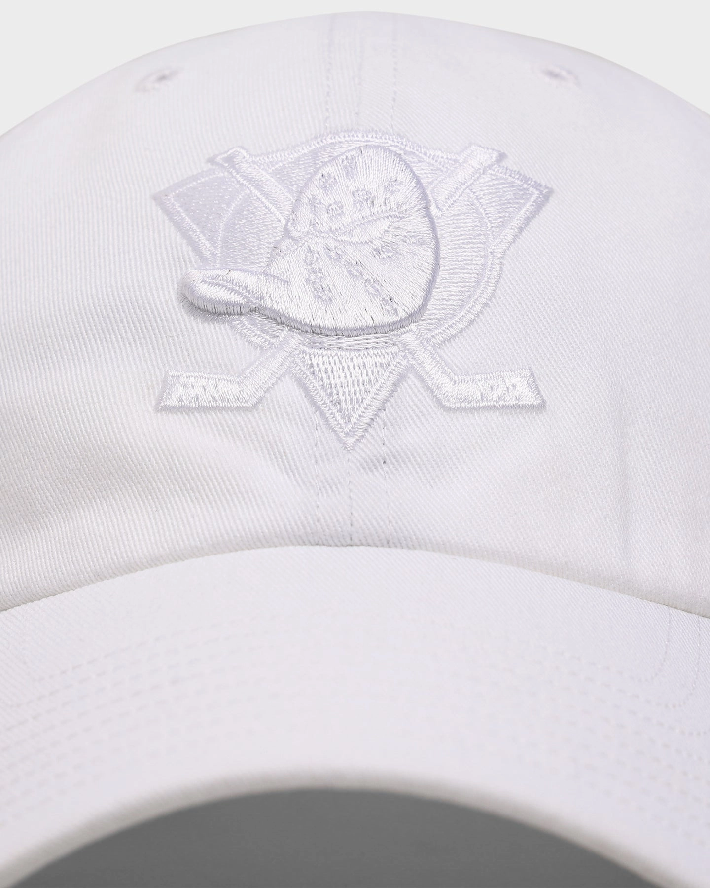 47 Brand Anaheim Ducks Clean Up Strapback White