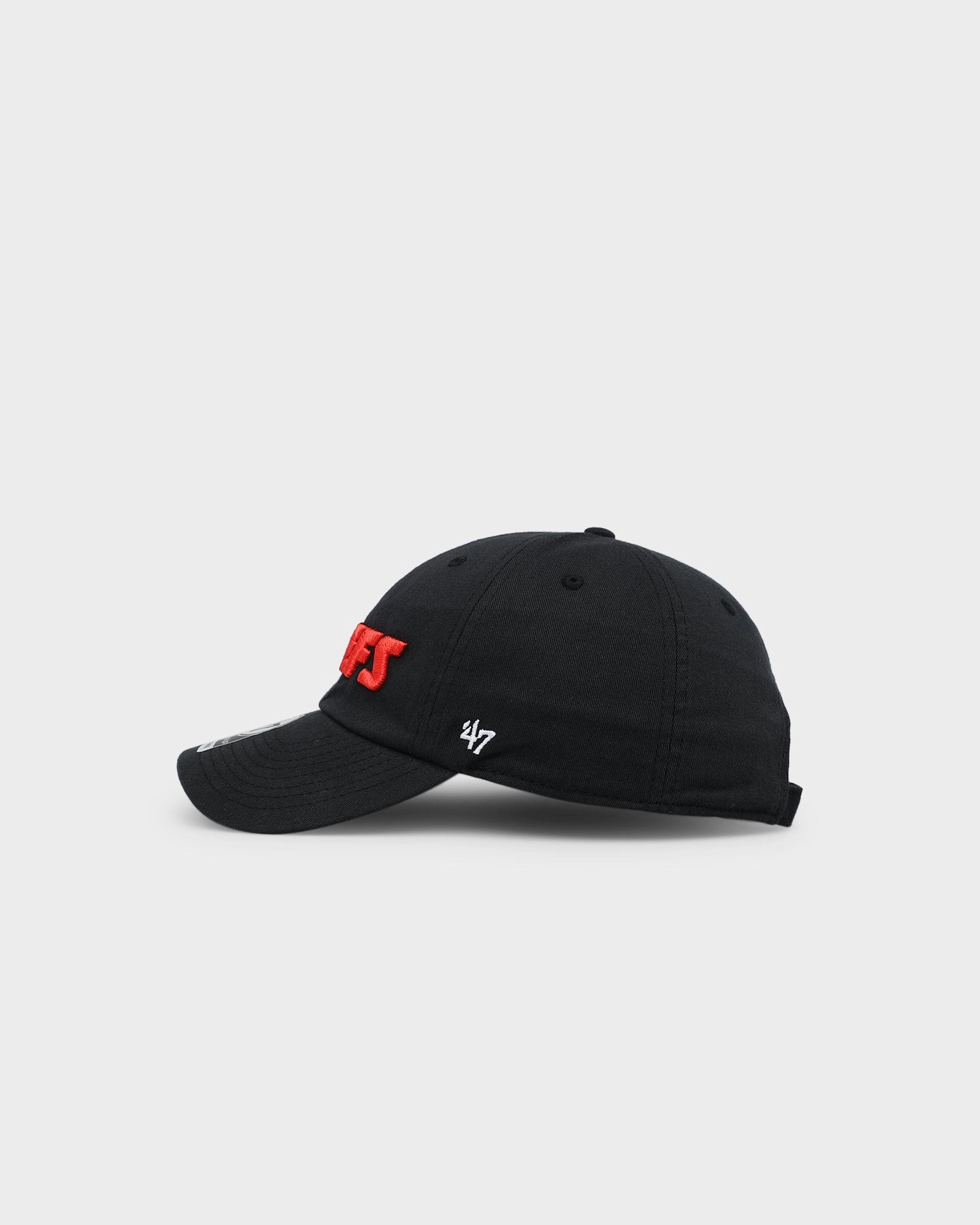 47 Brand Kansas City Chiefs Script 47 Clean Up Strapback Black