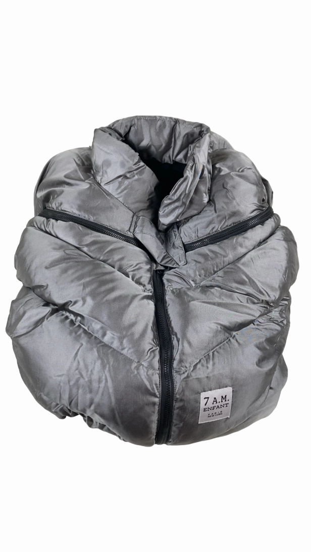 7 A.M. Enfant Car Seat Cocoon, Metallic Grey