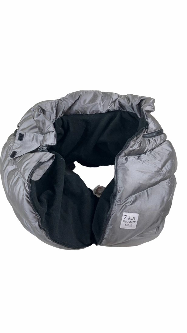 7 A.M. Enfant Car Seat Cocoon, Metallic Grey
