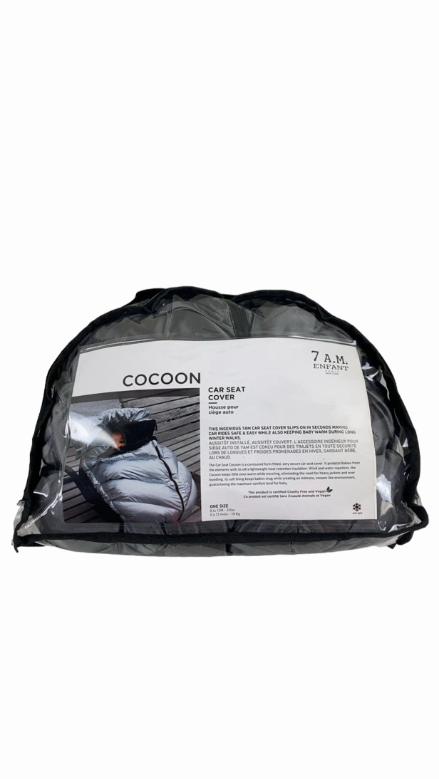 7 A.M. Enfant Car Seat Cocoon, Metallic Grey
