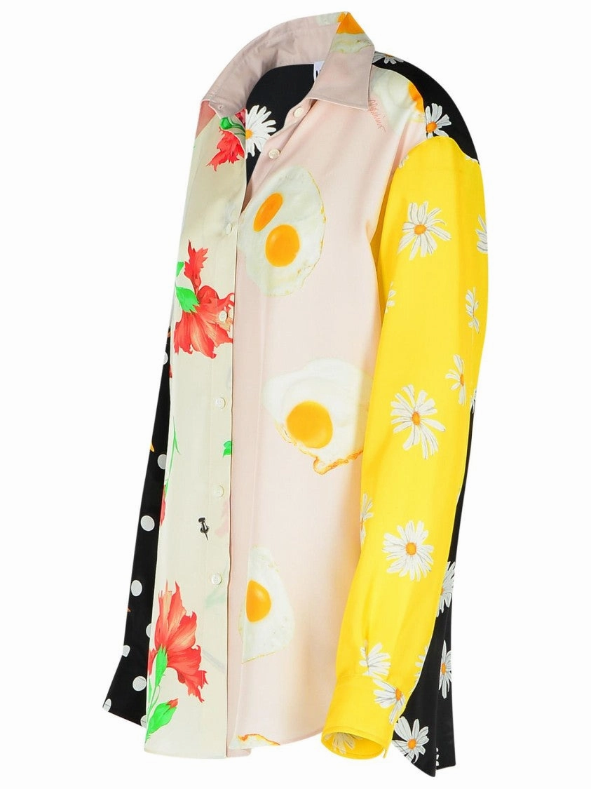 'Patchwork' Multicolor Silk Shirt