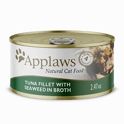Applaws Natural Wet Cat Food Tuna Fillet with Seaweed in Broth