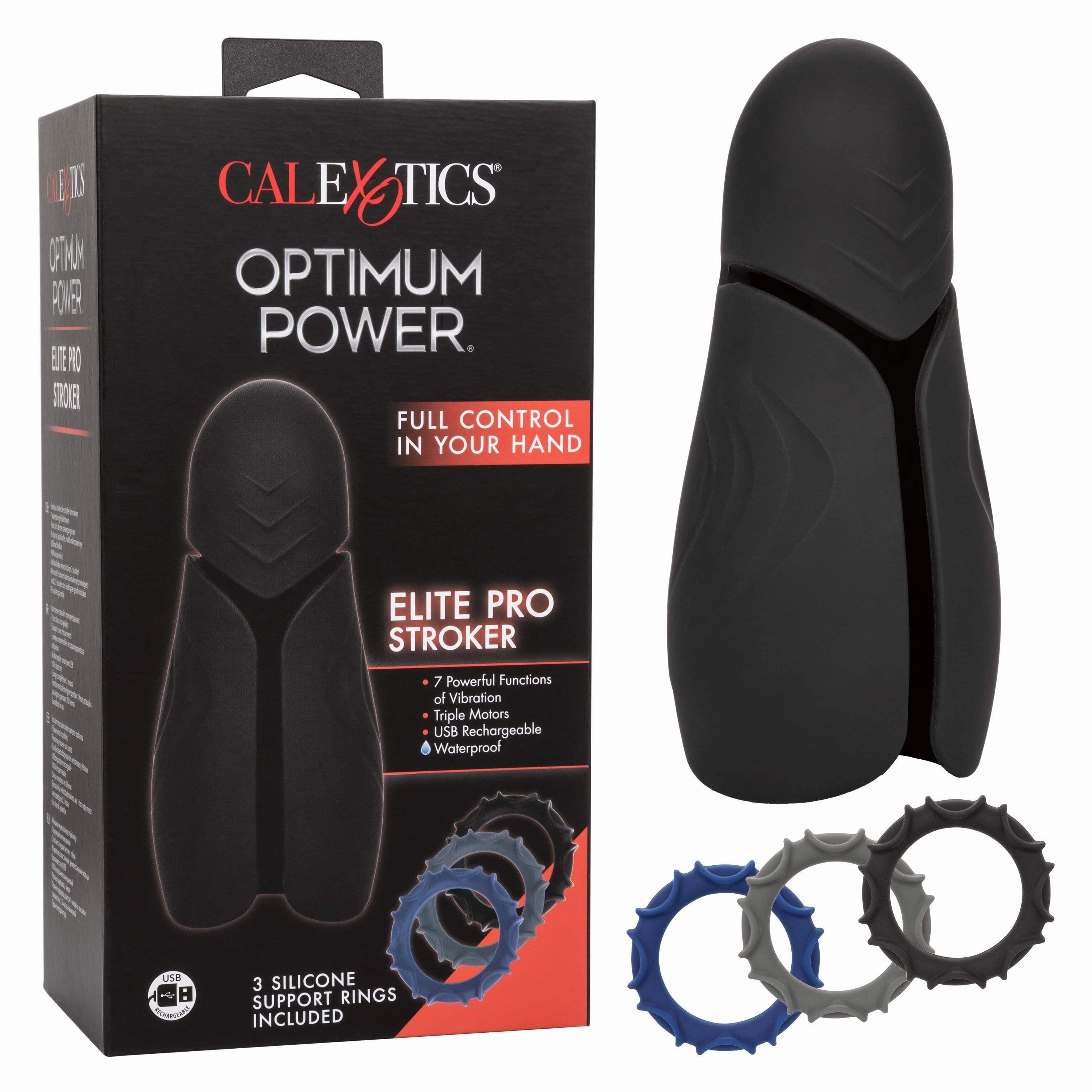 California Exotics - Optimum Power Elite Pro Stroker Masturbator (Black)