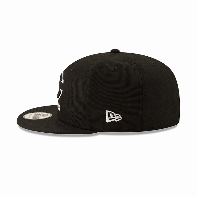 Chicago Bears New Era Black and White Basic 9FIFTY Adjustable Hat