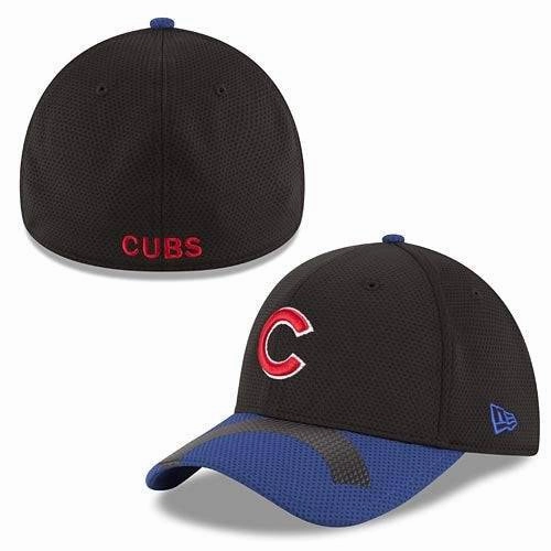 Chicago Cubs MLB Chrome Tech 39THIRTY Flex Fit Hat By New Era