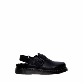 Dr. Martens Jorge II Faux Fur Lined Leather Slingback Mules Black  31885001 Men's