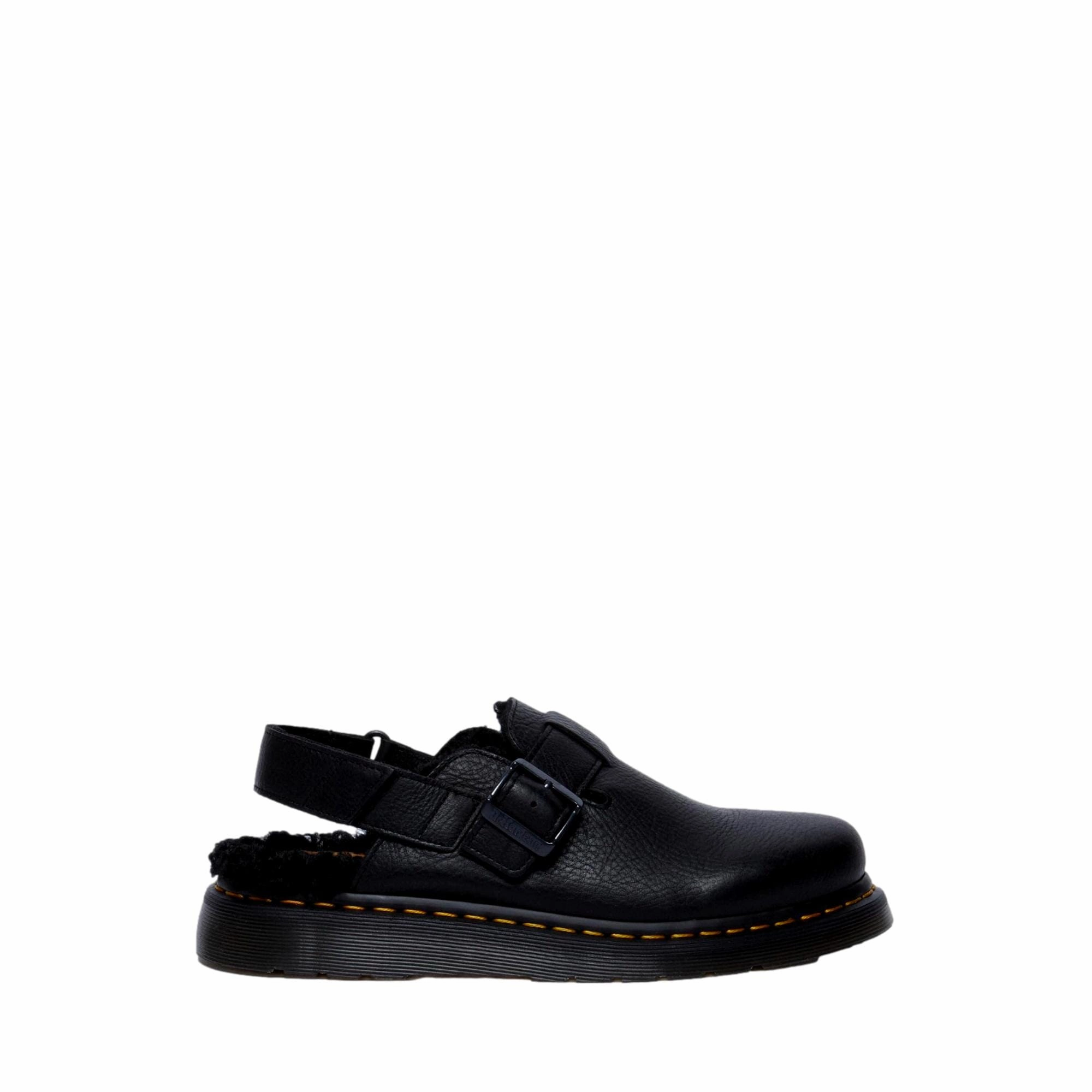 Dr. Martens Jorge II Faux Fur Lined Leather Slingback Mules Black  31885001 Men's