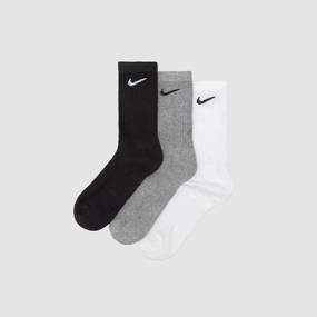 EVERYDAY PLUS CUSHIONED CREW SOCK (3-Pack) BLACK/GREY/WHITE