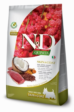 Farmina Pet Foods Mini Adult Skin & Coat Duck, Quinoa, Coconut & Turmeric Formula Dry Dog Food