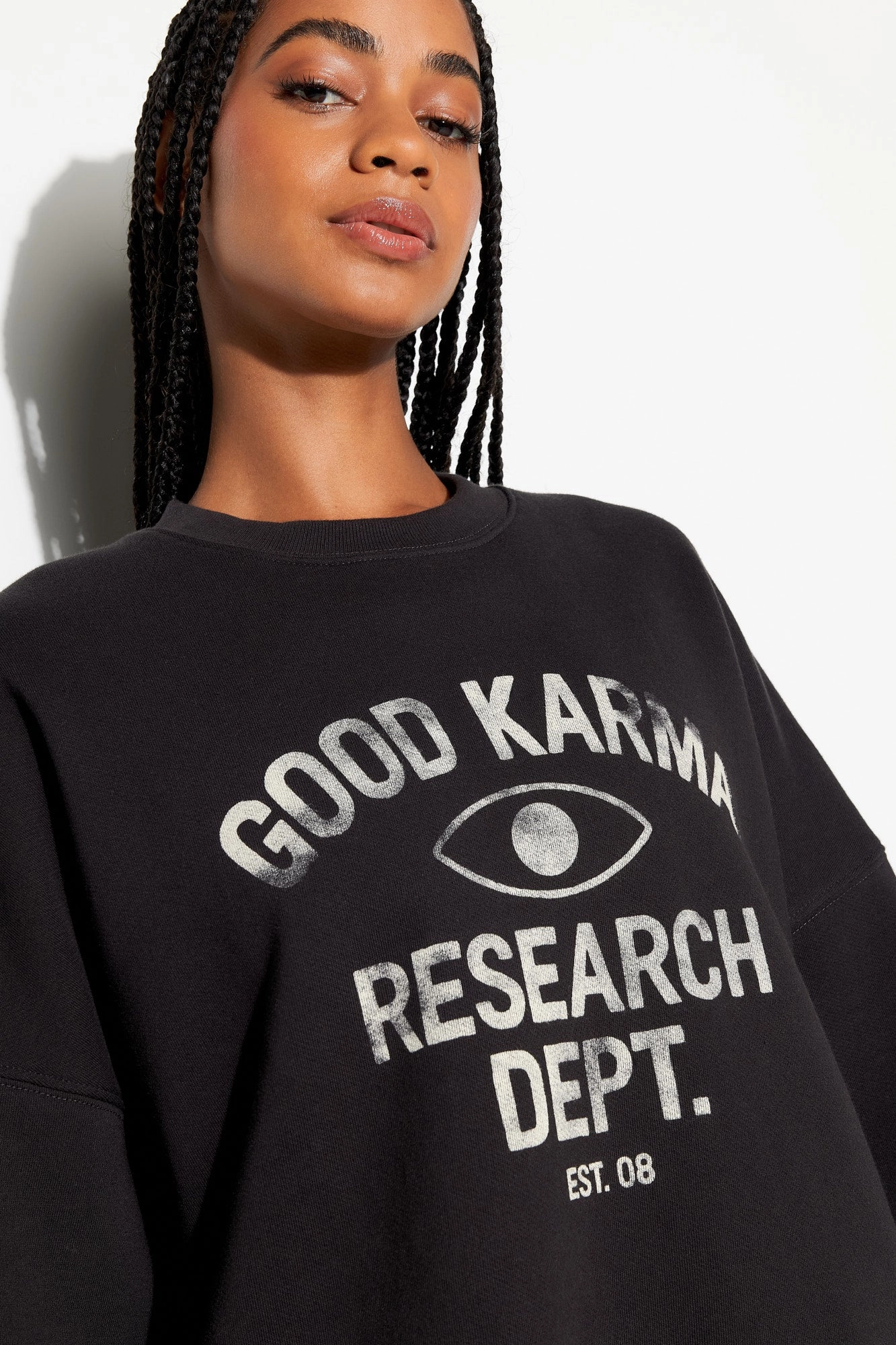 Good Karma Boyfriend Crew Sweatshirt