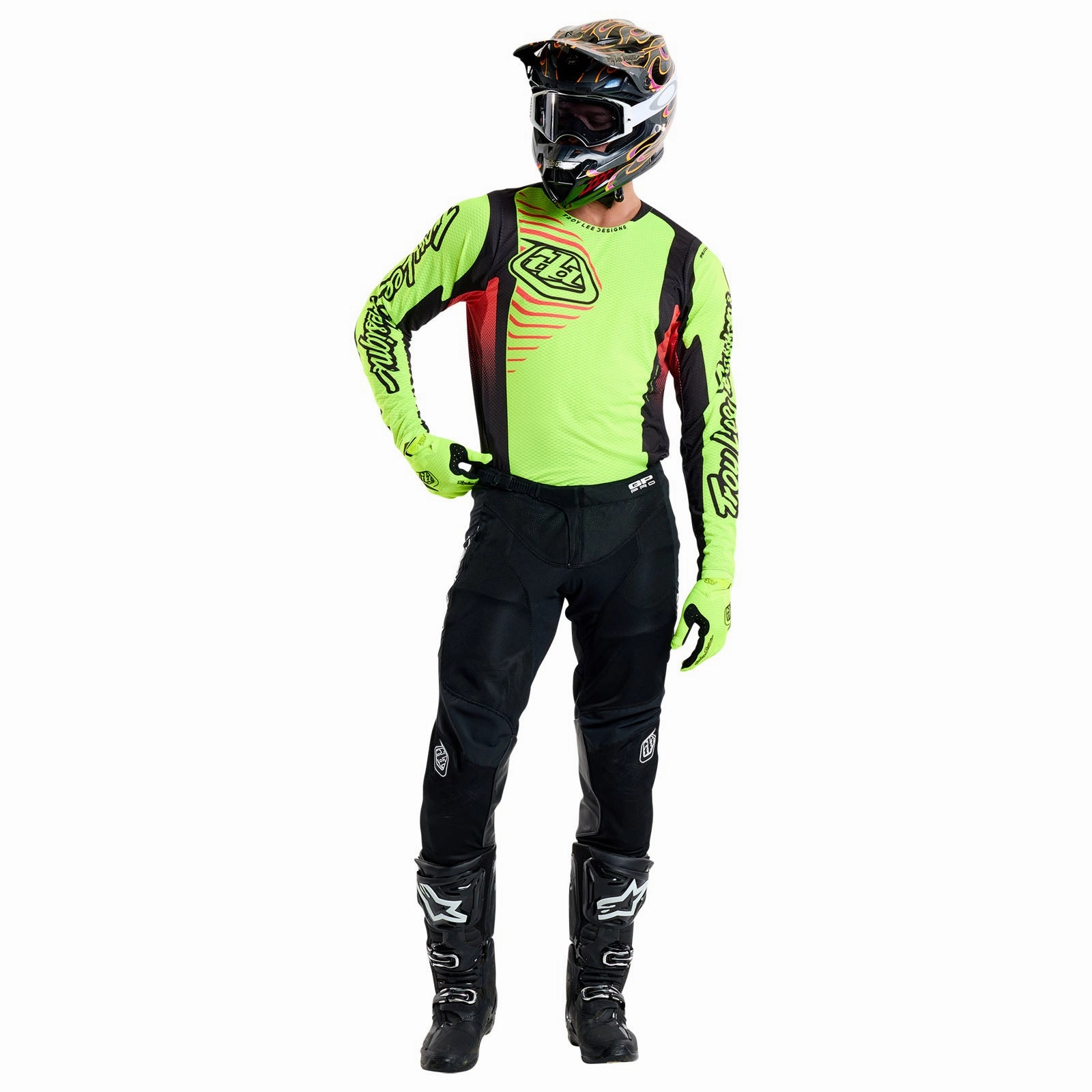 GP Pro Air Jersey Ripple Glo Yellow / Infra Red