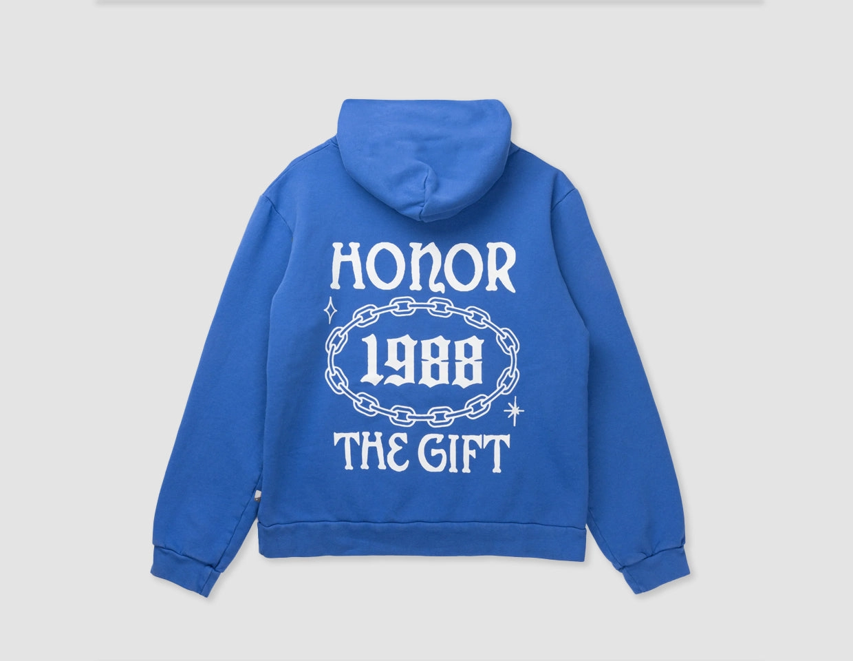 Honor The Gift Chainlink Logo Hoodie / Blue