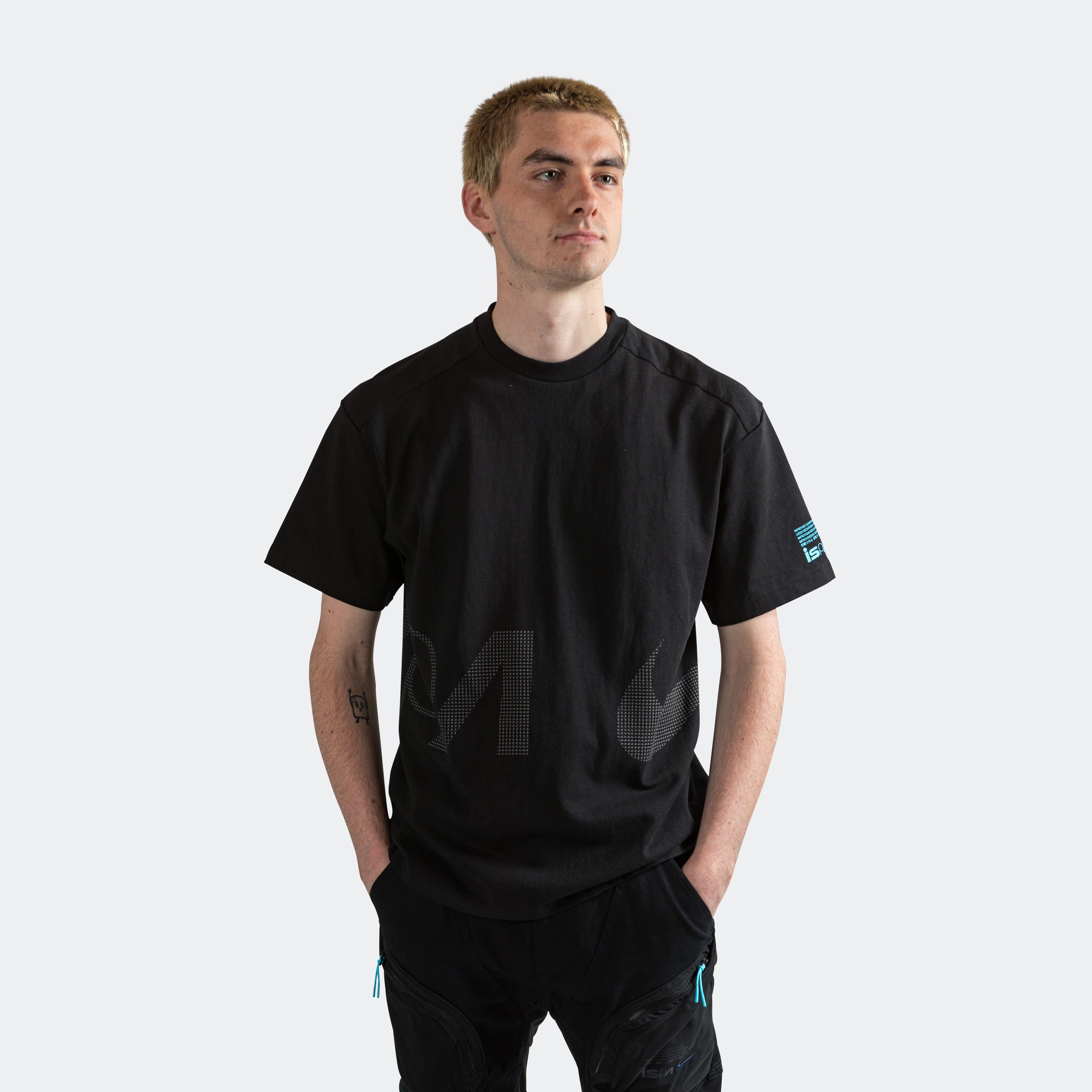 ISPA SS Tee - Black/Baltic Blue