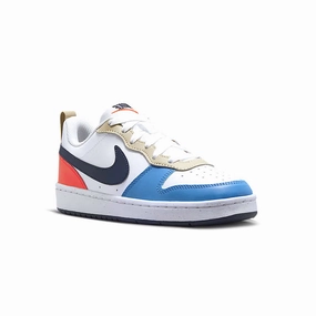 Kid's Grade School Court Borough Low Recraft White/Thunder Blue