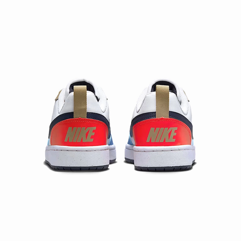 Kid's Grade School Court Borough Low Recraft White/Thunder Blue