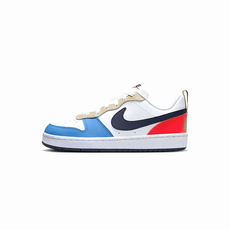 Kid's Grade School Court Borough Low Recraft White/Thunder Blue