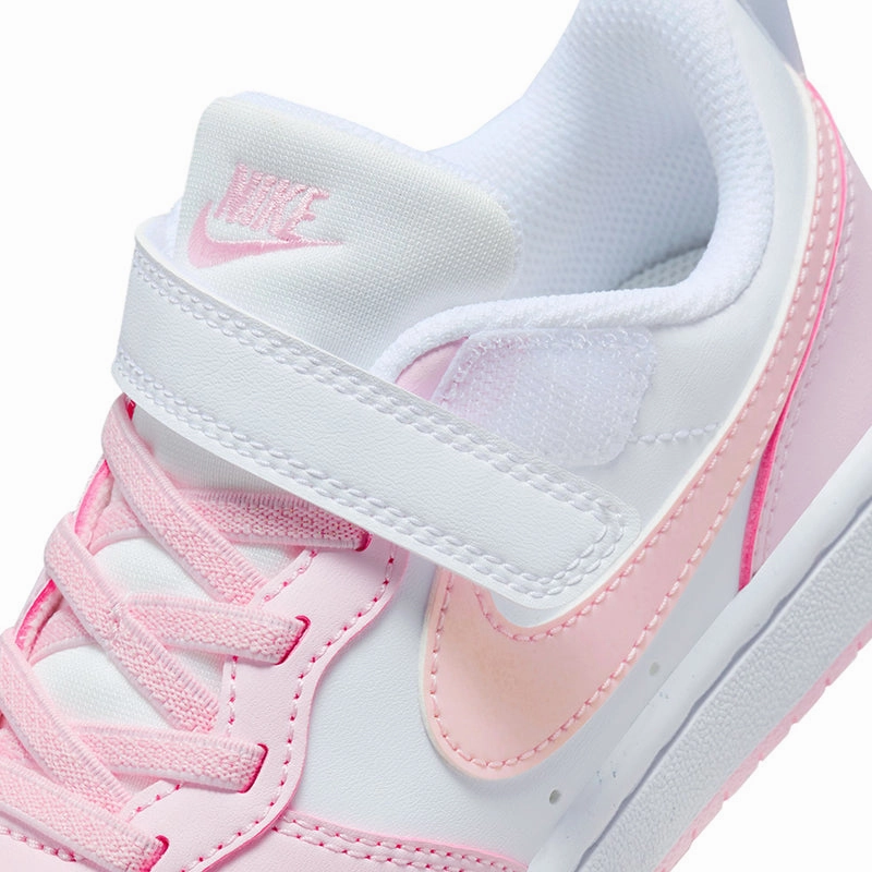 Kid's Preschool Court Borough Low Recraft White/Pink Foam