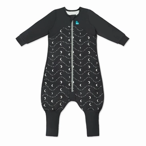 Love To Dream Sleep Suit 1.5T Stretch Cotton Fleece Moon & Back Charcoal