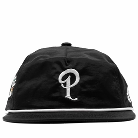 Malbon Golf Nylon Rope Hat - Black