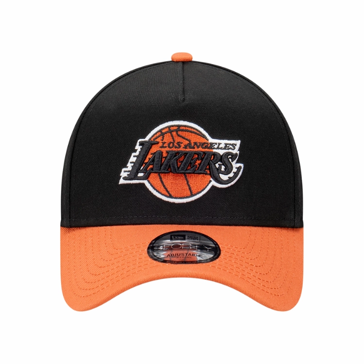 New Era Los Angeles Lakers 9FORTY A Frame Cap - Black/Redwood