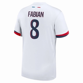 Nike Paris Saint-Germain Fabián Ruiz Away Jersey 24/25 (White/Midnight Navy)