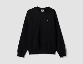 Nike Solo Swoosh Fleece Crewneck Black / White