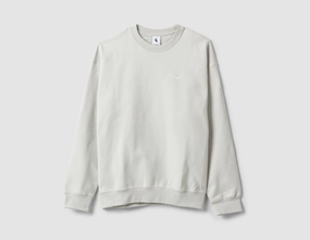 Nike Solo Swoosh Fleece Crewneck Light Bone / White
