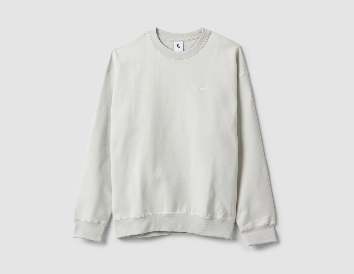 Nike Solo Swoosh Fleece Crewneck Light Bone / White