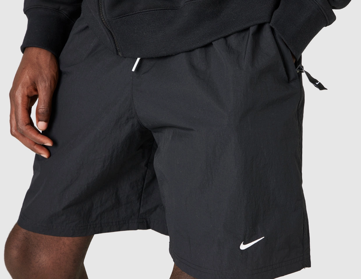 Nike Solo Swoosh Woven Shorts Black / White