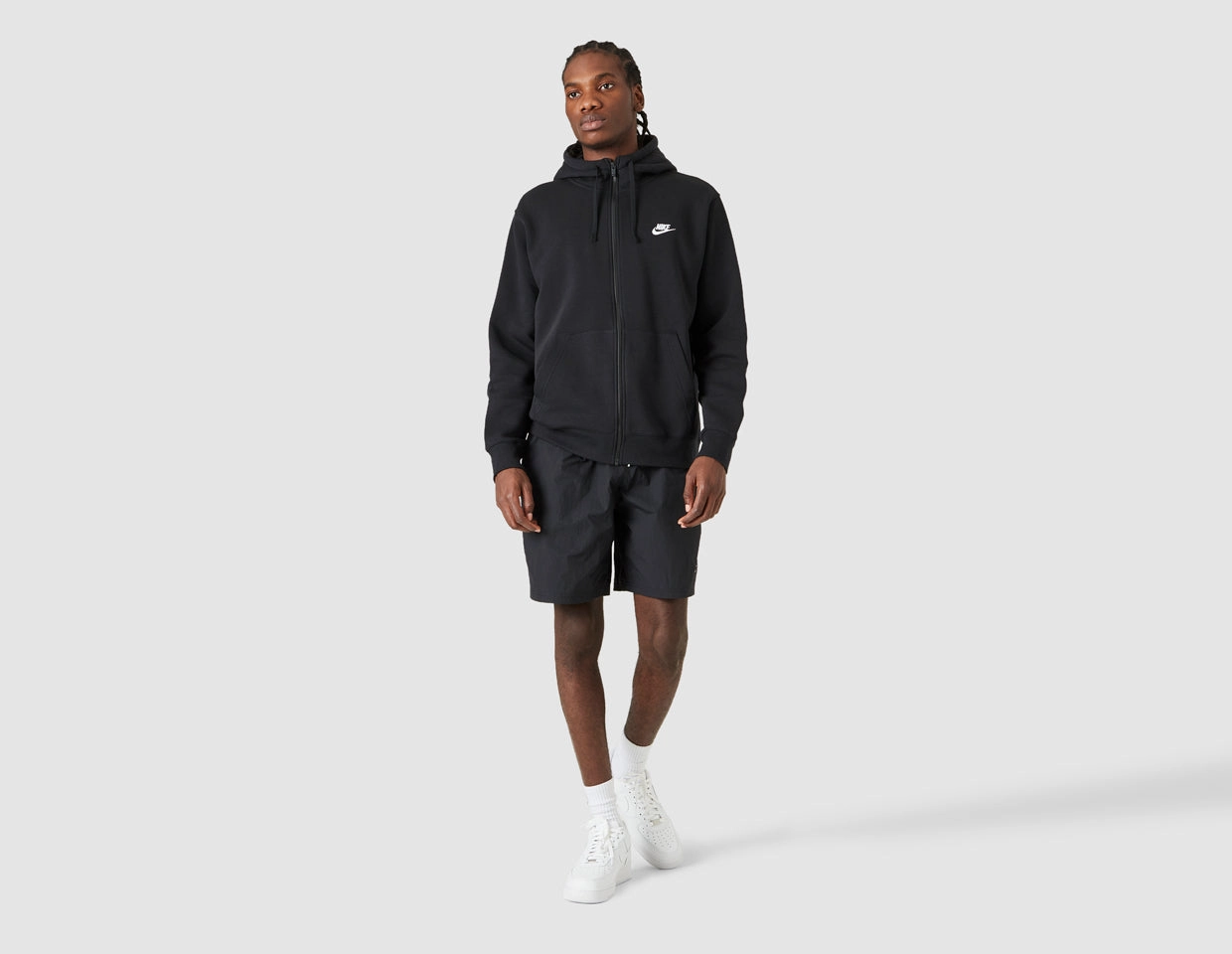 Nike Solo Swoosh Woven Shorts Black / White