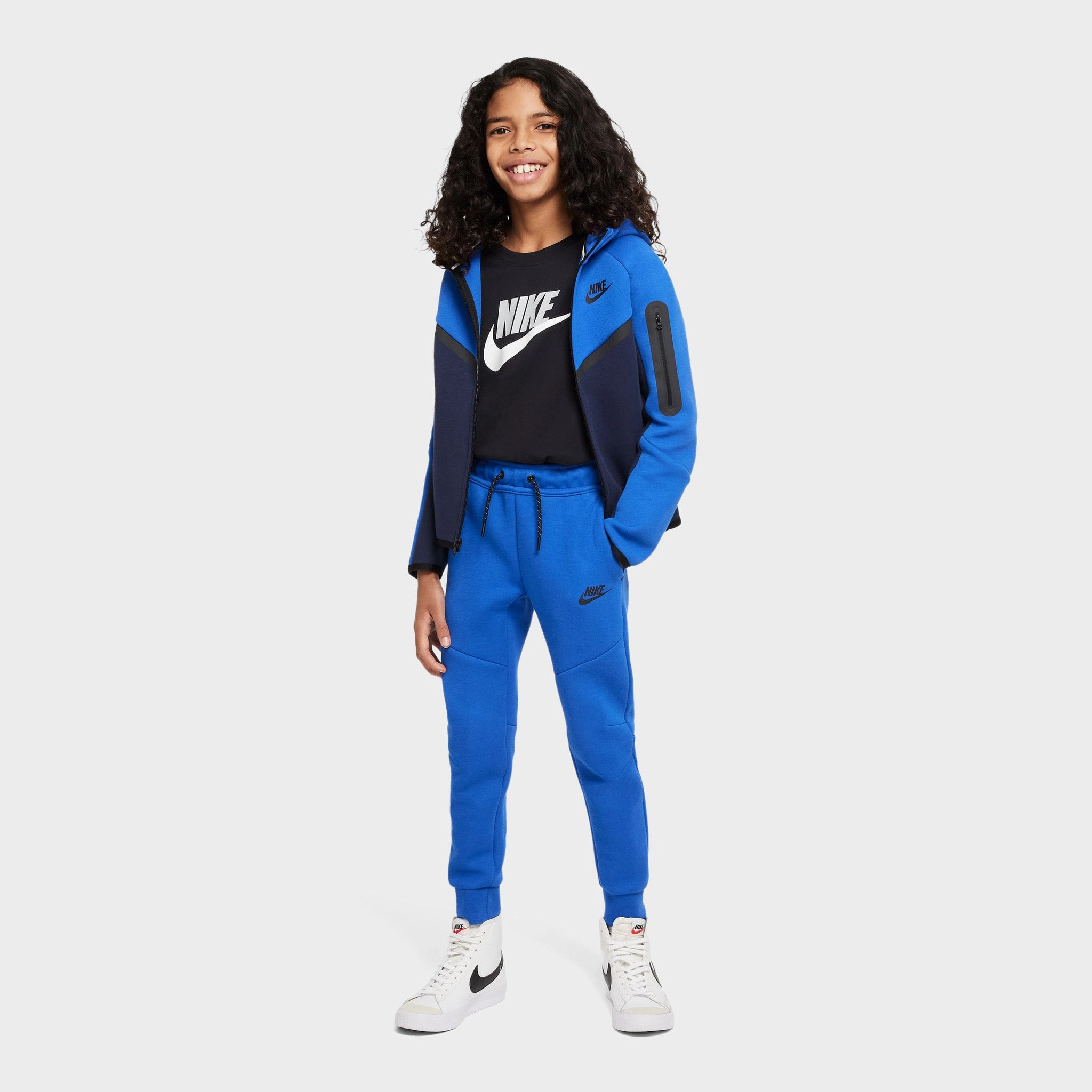 Nike Sportswear Junior Boys' Tech Fleece Pants Game Royal / Black - Black