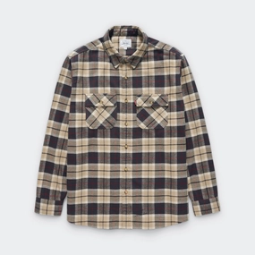 Plaid Shirt x JJJJound - White/Grey Check