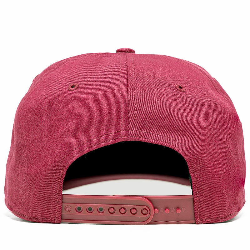 Politics x '47 Alternate Script Logo Snapback - Maroon