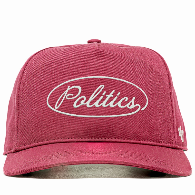 Politics x '47 Alternate Script Logo Snapback - Maroon
