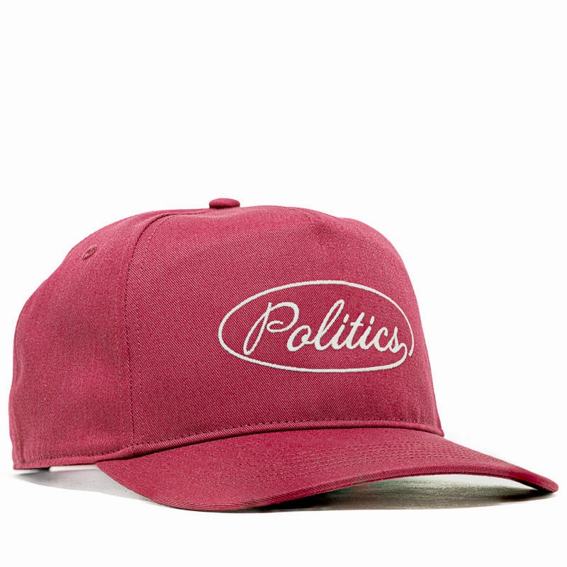 Politics x '47 Alternate Script Logo Snapback - Maroon