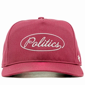 Politics x '47 Alternate Script Logo Snapback - Maroon
