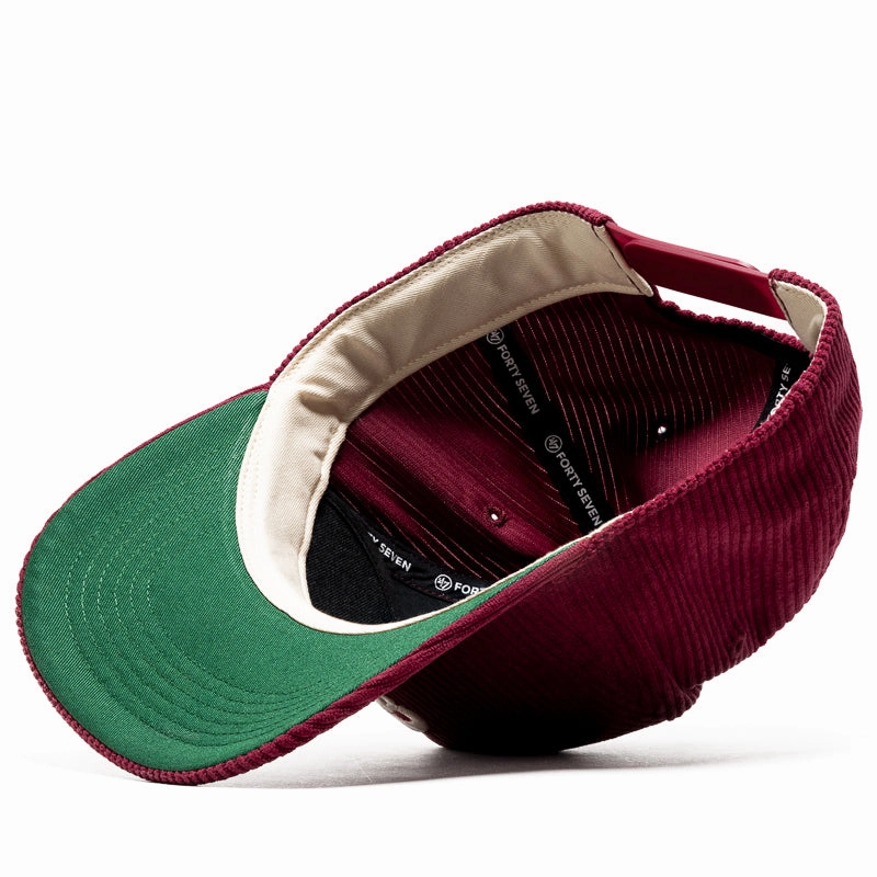 Politics x '47 Corduroy Hitch Snapback - Maroon