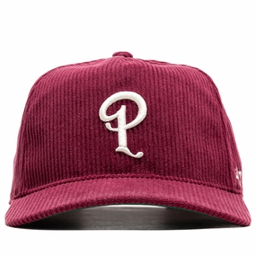 Politics x '47 Corduroy Hitch Snapback - Maroon
