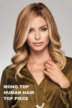 Sale - Raquel Welch Toppers - Gilded 12" Human Hair - Color: Glazed Sand (R1621S )