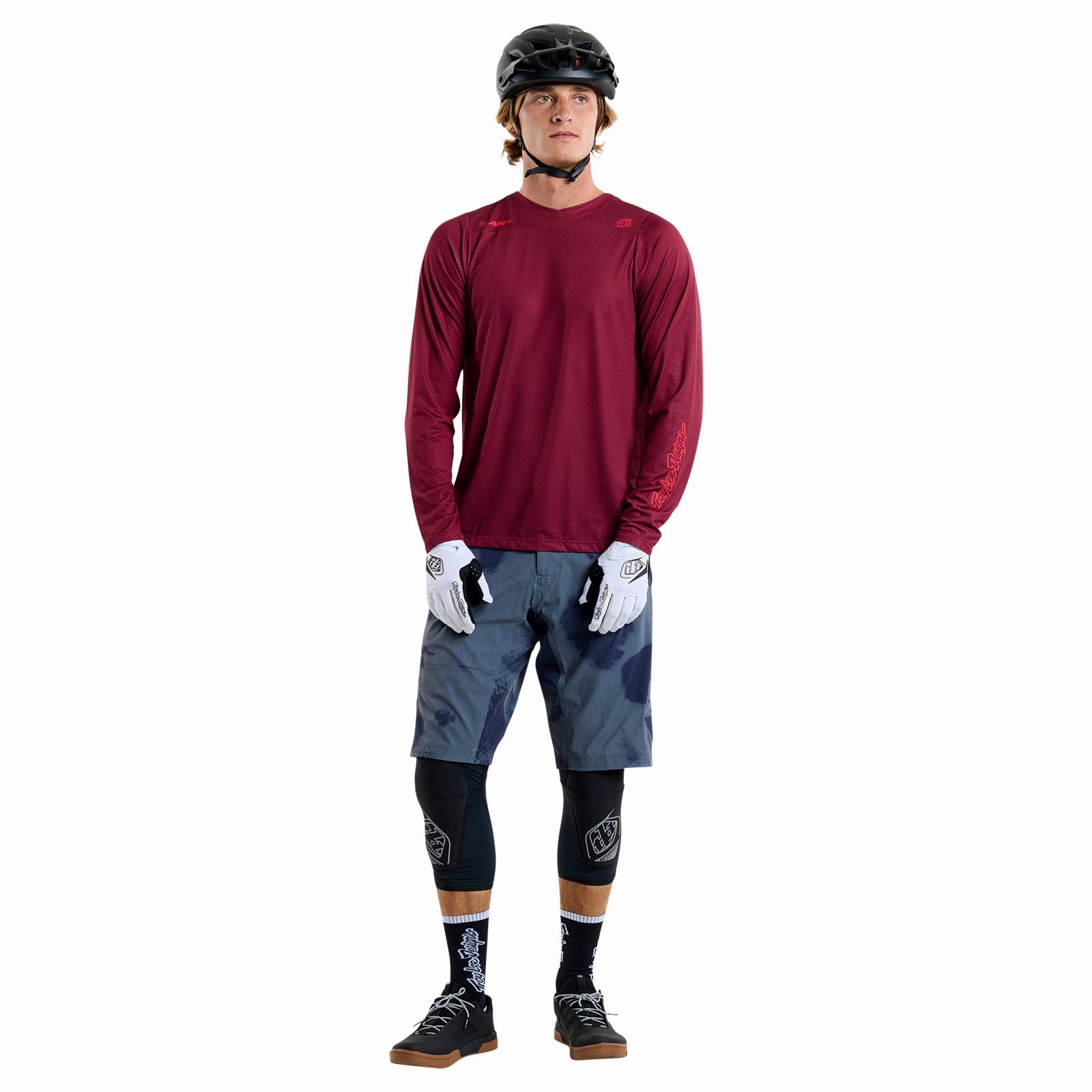 Skyline Air Long Sleeve Jersey Mono Oxblood