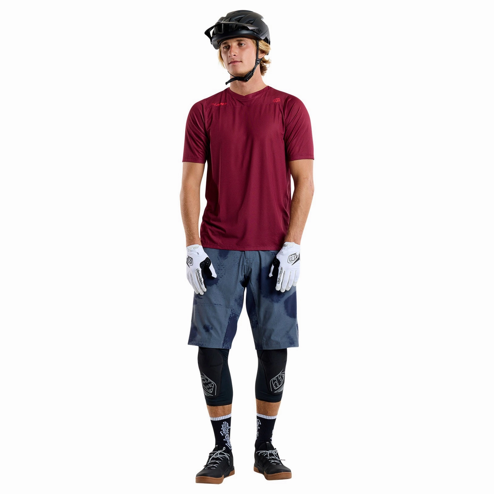 Skyline Air Short Sleeve Jersey Mono Oxblood