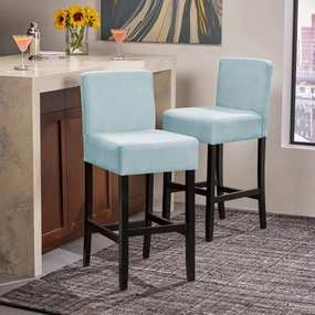 Streamdale 30-inch Fabric Barstool with Solid Wood Frame (Set of 2)