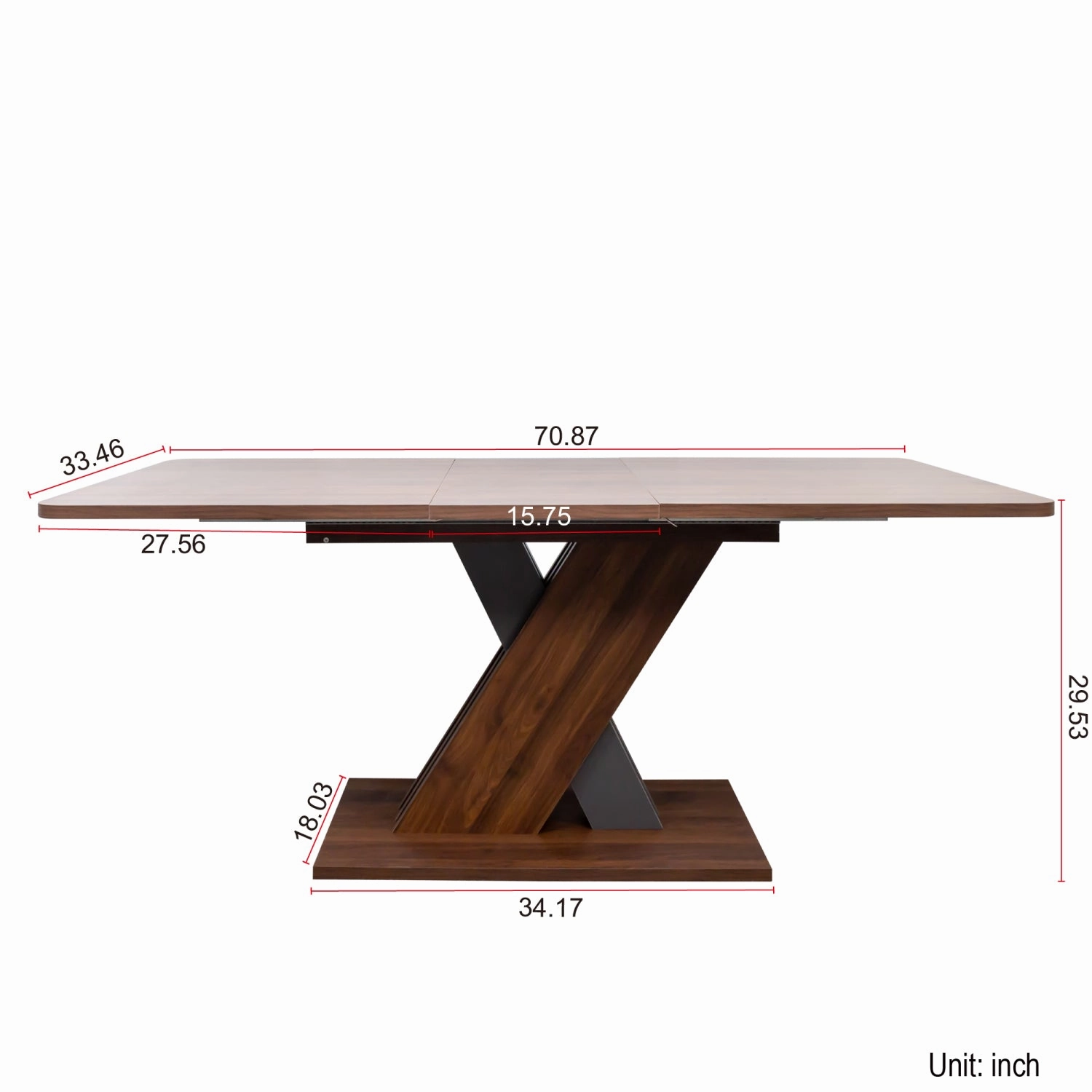 Streamdale Multifunctional extendable console table