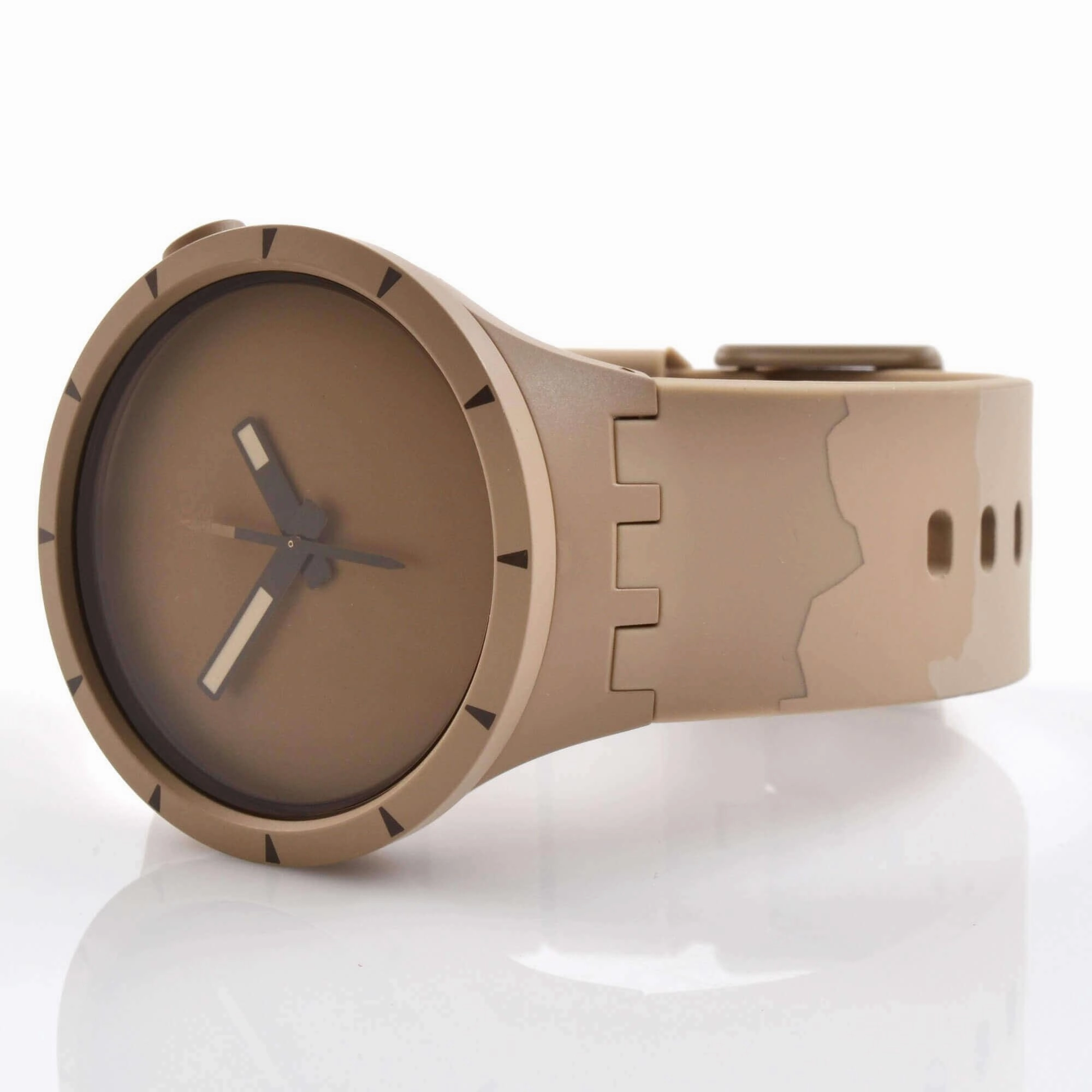 Swatch Unisex Watch - Colours Of Nature Big Bold Bioceramic Desert Strap | SB03C101