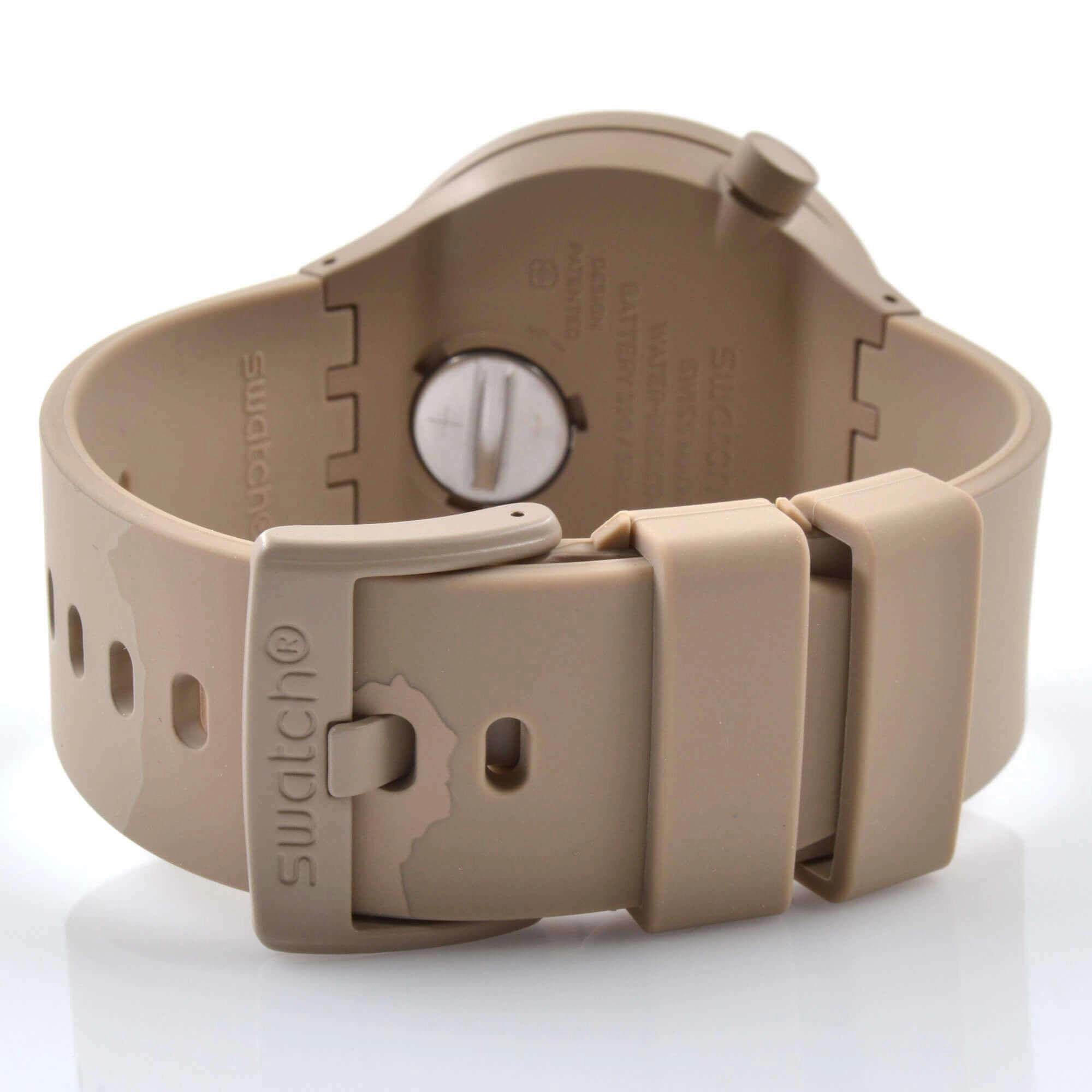 Swatch Unisex Watch - Colours Of Nature Big Bold Bioceramic Desert Strap | SB03C101