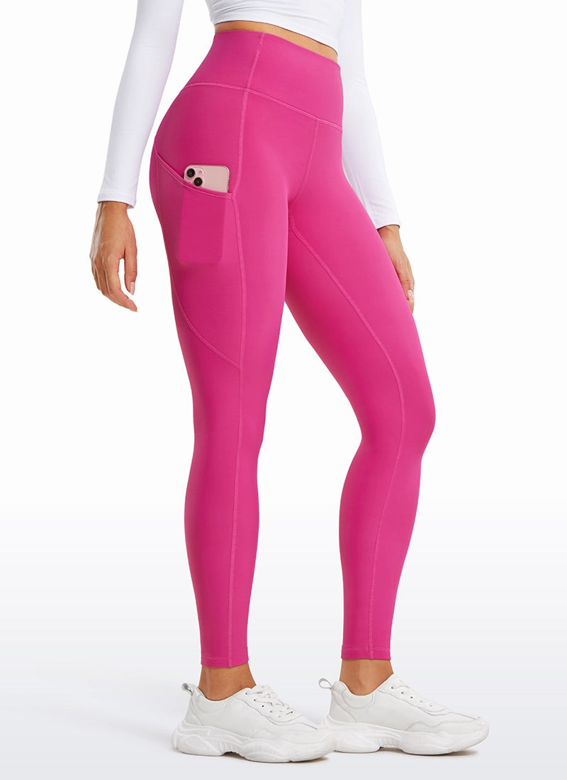 Thermal Fleece Lined Pocket Leggings 28''