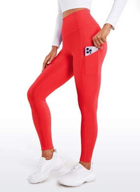 Thermal Fleece Lined Pocket Leggings 28''