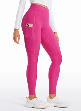 Thermal Fleece Lined Pocket Leggings 28''