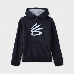 Under Armour Junior Boys' Curry Splash Pullover Hoodie Black / Mod Grey